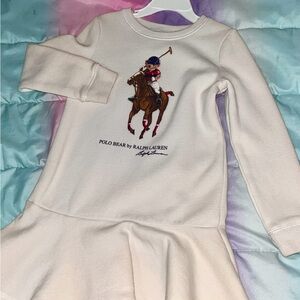 Ralph Lauren Cream Polo Bear Dress